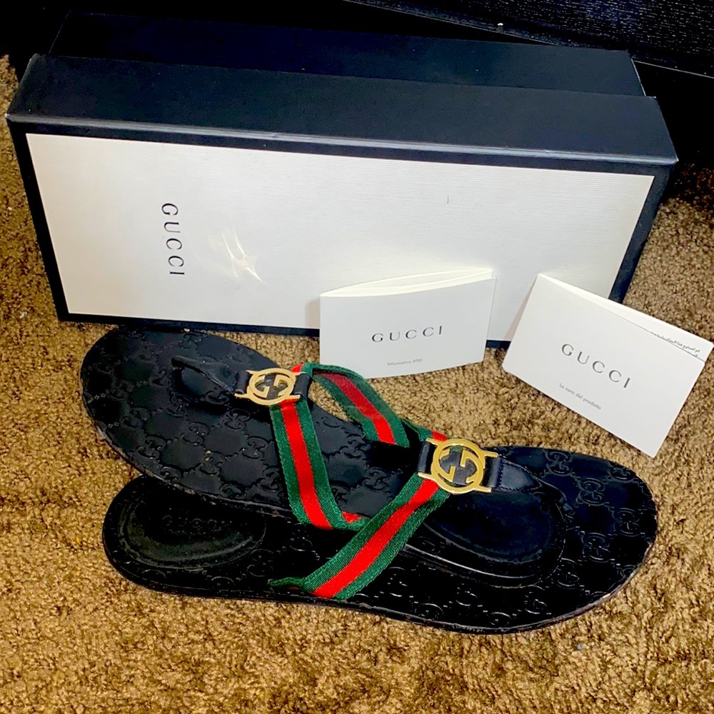 Women Gucci sandals size 41 black
